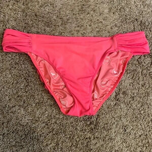 Victoria’s Secret PINK bikini bottom - bright pink size medium